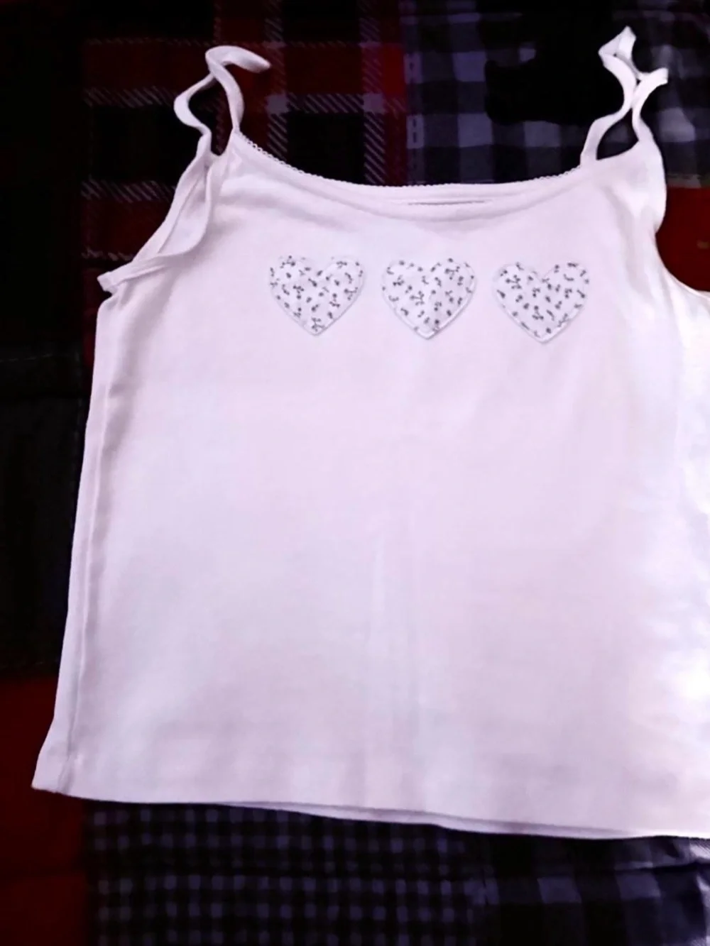 Demetra for Aeropostale Ditsy Blue and cream Heart Lounge Pants Set